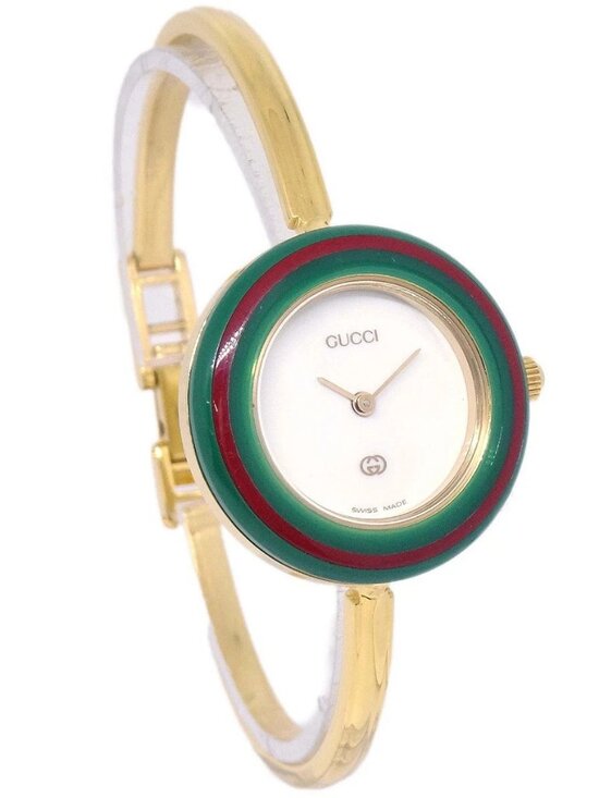 Gucci 11/12 Change Bezel Chameleon Quartz Watch SS 196564 main image 10
